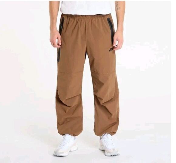 Nike Other - Nike Tech Size Large Woven Oversized Pants Brown Black HM7158-235 Men’s